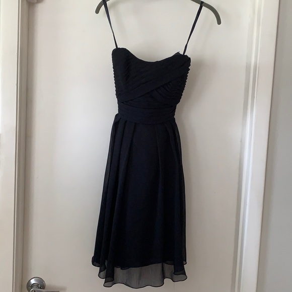 Strapless navy blue dress - Picture 1 of 2
